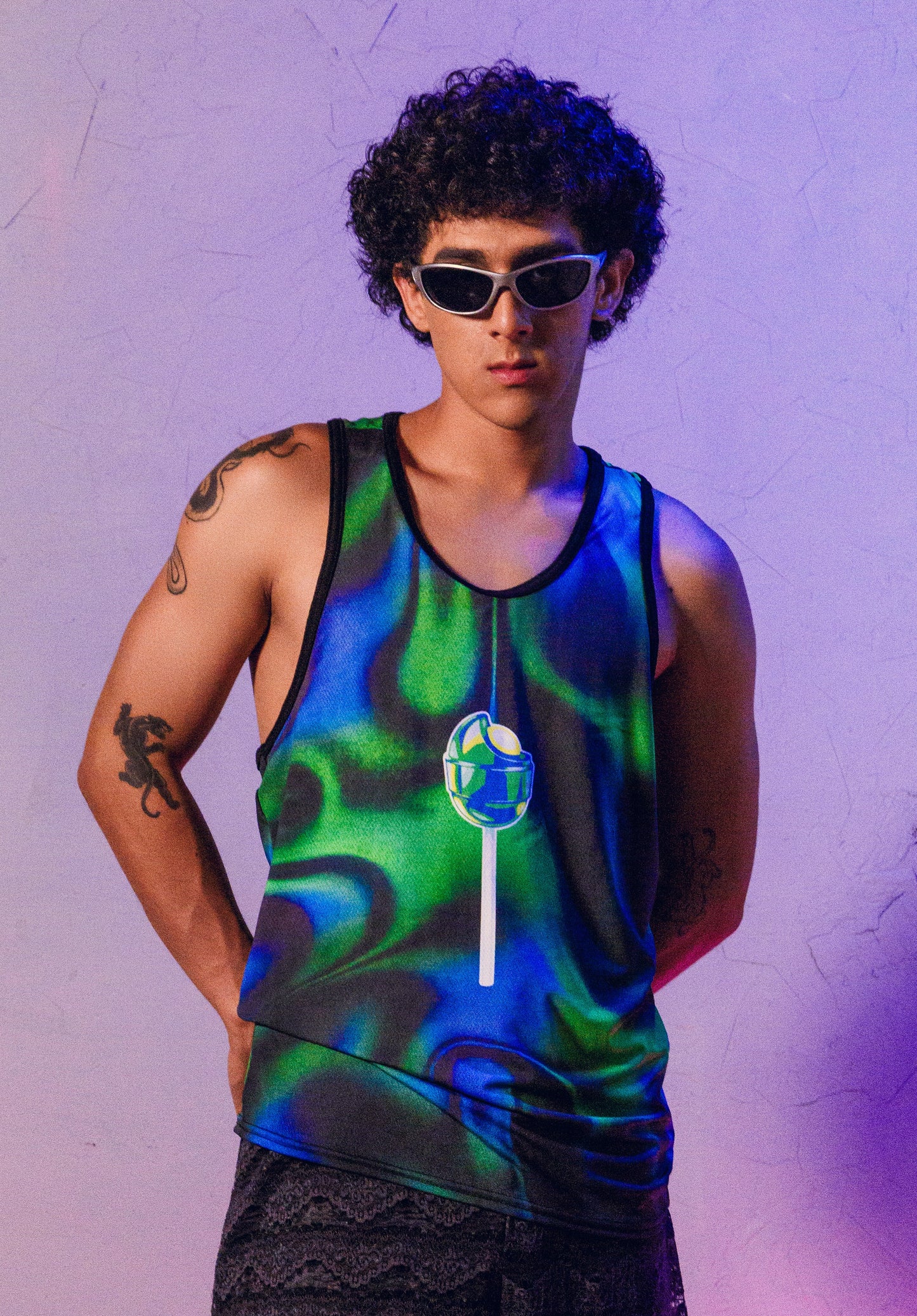 Tank Top Phycodelic Lollipop Verde