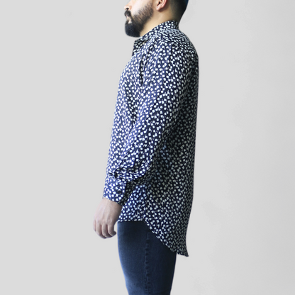 Camisa Manga Larga White Dots